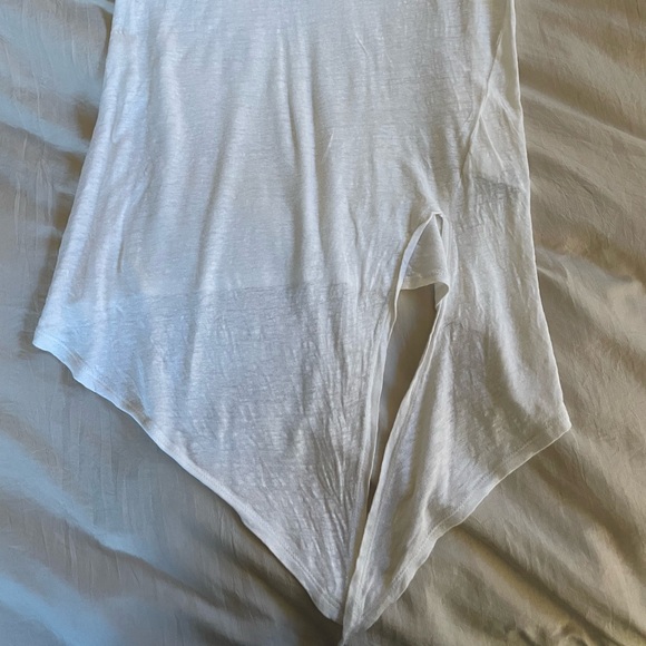 Banana Republic White Linen Knot Tie Tank XS - Picture 2 of 5